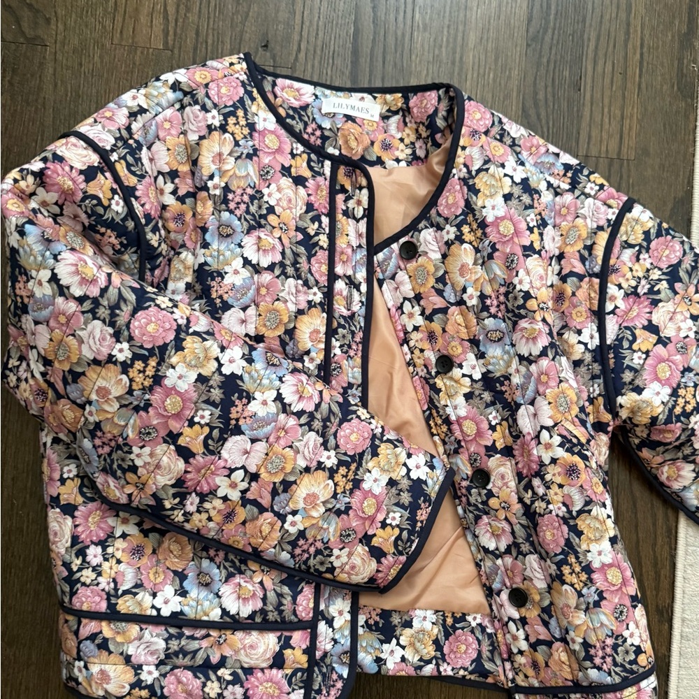 Floral Women's Jacket by - Multicolor